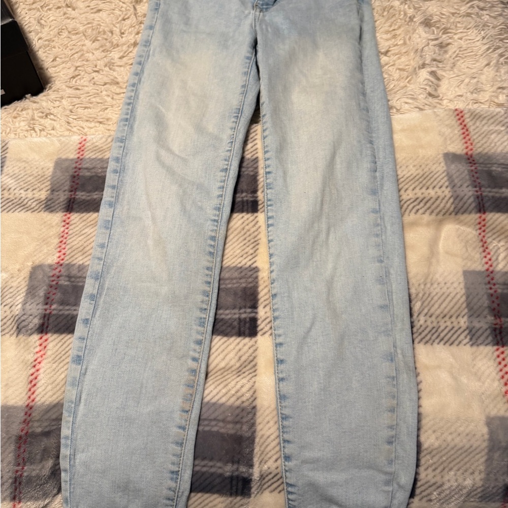 Forever 21 Light Wash Straight Leg Jeans